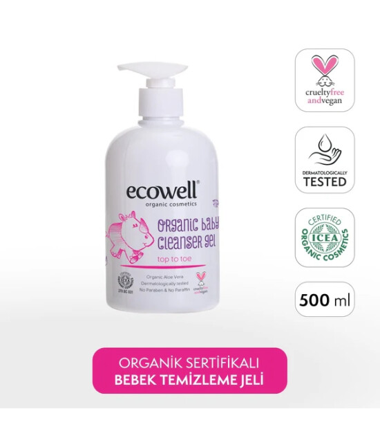 Ecowell Organik Bebek Temizleme Jeli