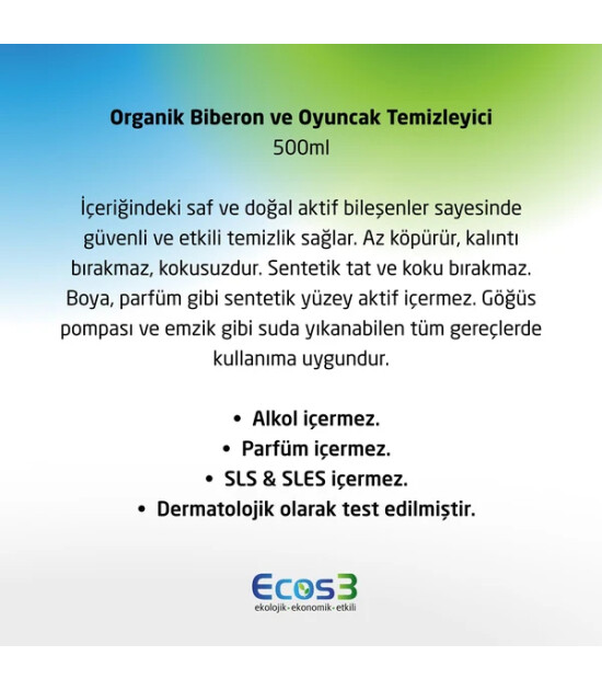 Ecowell Organik Organik Biberon Ve Oyuncak Temizleyici
