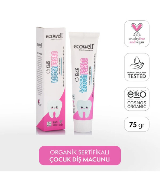 Ecowell Organik Çocuk Diş Macunu