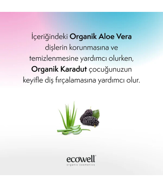 Ecowell Organik Çocuk Diş Macunu