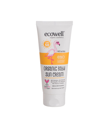 Ecowell Organik Bebek Güneş Kremi (SPF 50)