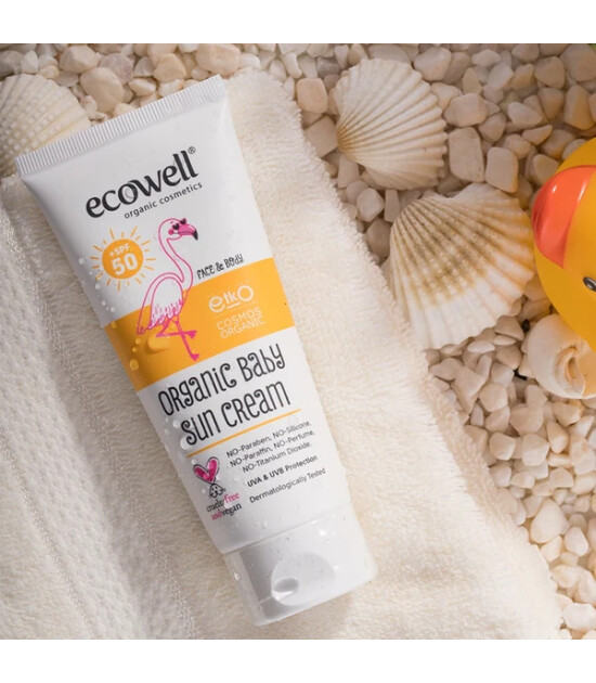 Ecowell Organik Bebek Güneş Kremi (SPF 50)