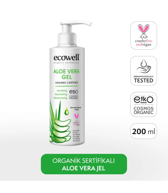 Ecowell Organik Aloe Vera Jel