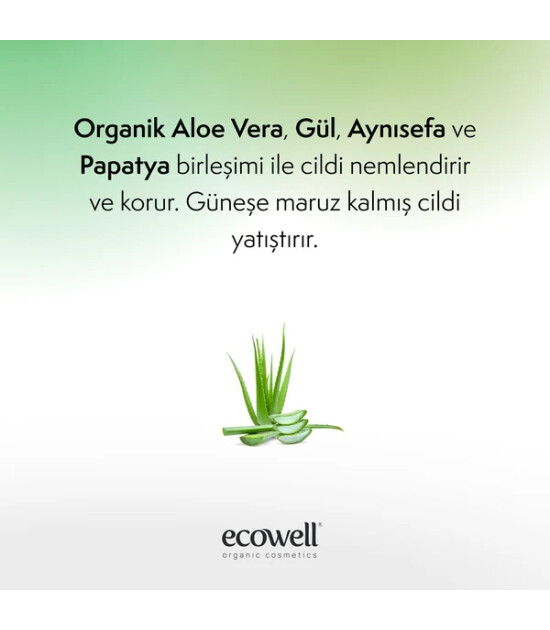 Ecowell Organik Aloe Vera Jel