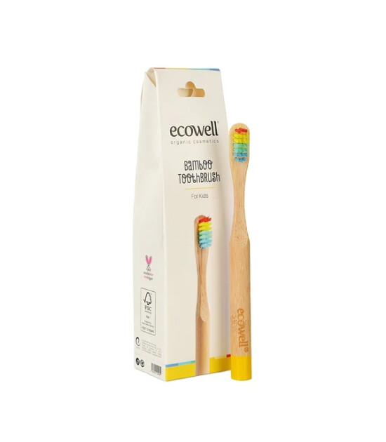 Ecowell Organik Bambu Çocuk Diş Fırçası