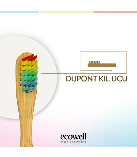 Ecowell Organik Bambu Çocuk Diş Fırçası