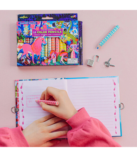 Eeboo B&uuml;y&uuml;k Kuru Boya Kalemi (12 Adet) // Magical Creatures