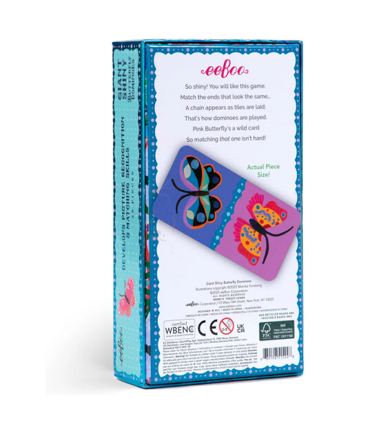 Eeboo Giant Shiny Domino // Butterfly