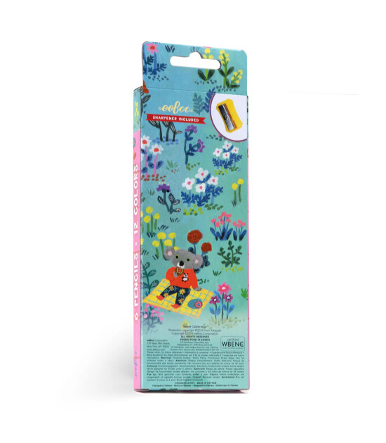 Eeboo &Ccedil;ift U&ccedil;lu Jumbo Kuru Boya Kalemi (12 Renk) // Sweet Celebration