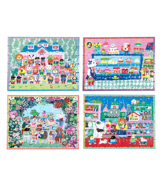 Eeboo Yumi's Mini Yapboz // Toy Time (36 Par&ccedil;a)