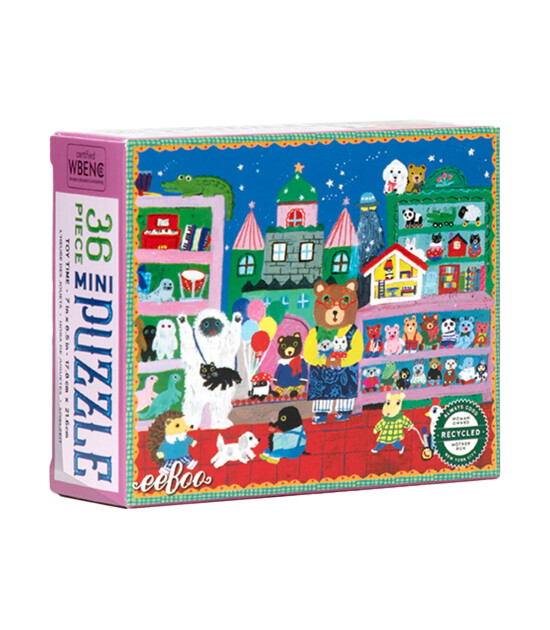 Eeboo Yumi's Mini Yapboz // Toy Time (36 Par&ccedil;a)