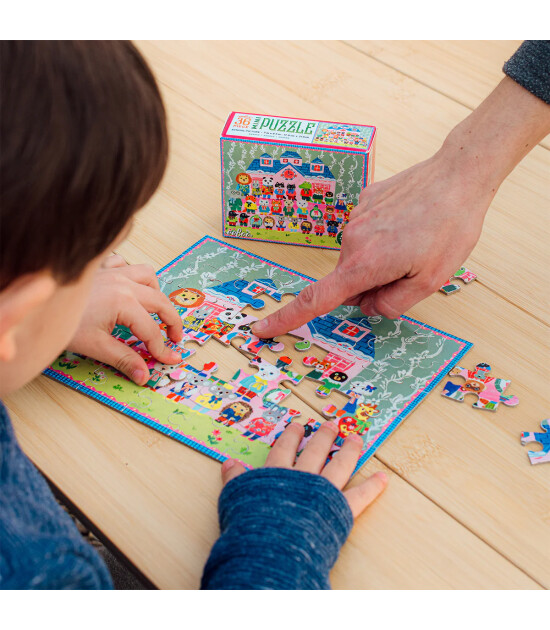 Eeboo Yumi's Mini Yapboz // School Pictures (36 Par&ccedil;a)