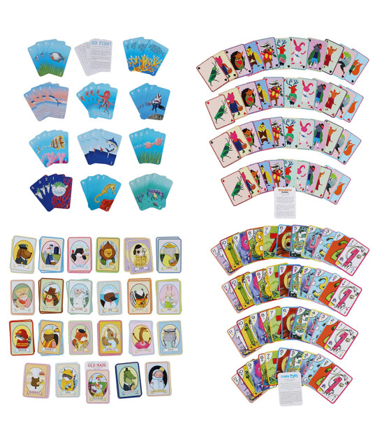 Eeboo Mini Kart Oyunu // Woodland Rummy