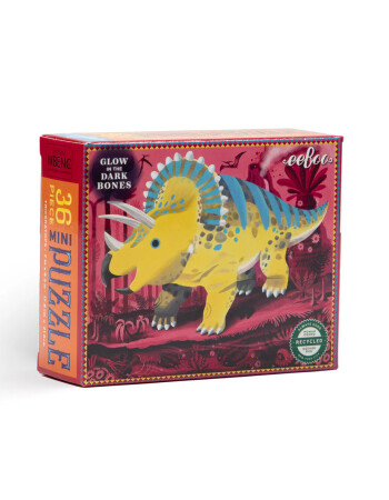 Eeboo Mini Yapboz // Triceratops (36 Par&ccedil;a)