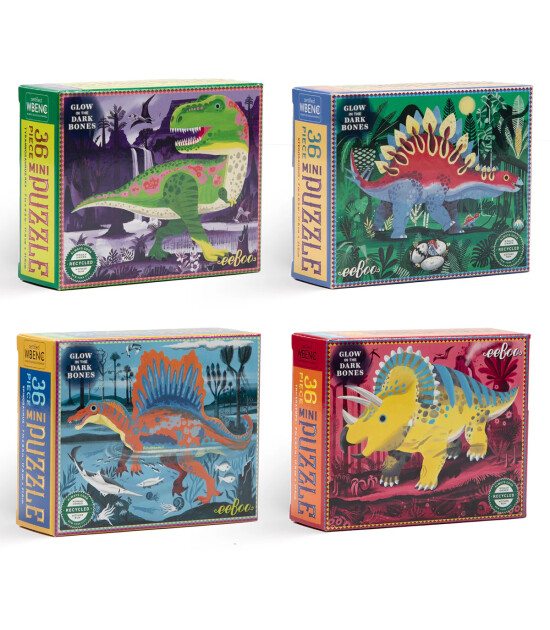 Eeboo Mini Yapboz // Trex (36 Par&ccedil;a)