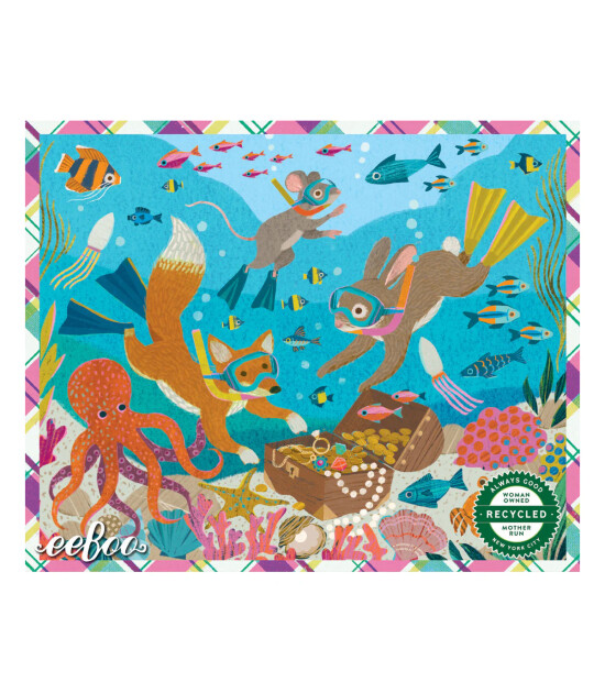 Eeboo Victoria Mini Yapboz // Finding Treasure (36 Par&ccedil;a)