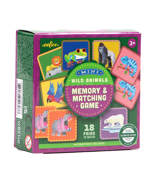 Eeboo Mini Hafıza Oyunu // Wild Animals