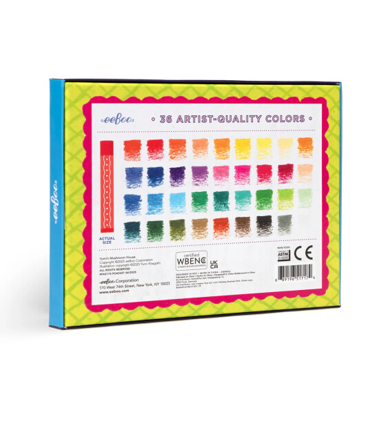 Eeboo Yağlı Pastel Boya (36 Adet) // Mushroom House