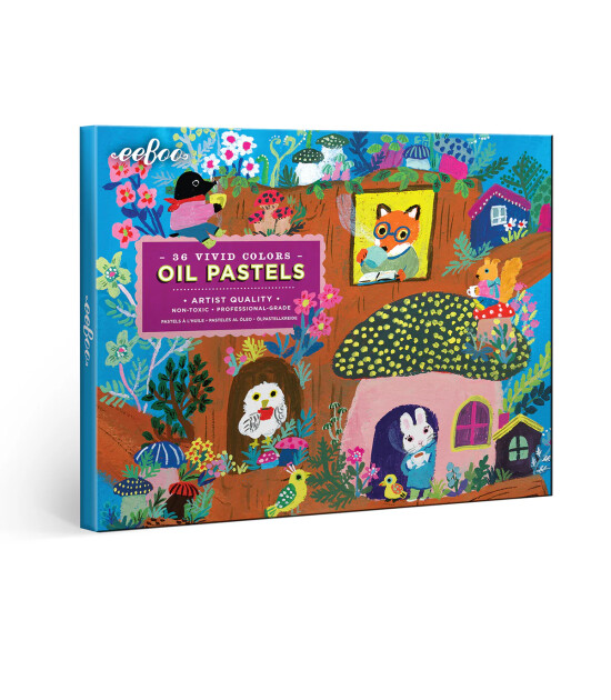 Eeboo Yağlı Pastel Boya (36 Adet) // Mushroom House