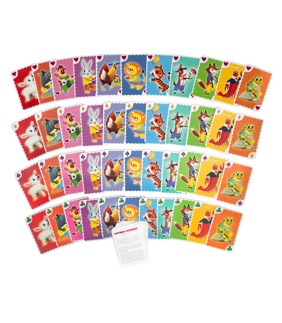 Eeboo Oyun Kartları // Animal Rummy