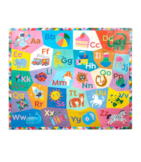 Eeboo B&uuml;y&uuml;k Yapboz // Alphabet (36 Par&ccedil;a)