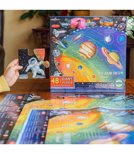 Eeboo B&uuml;y&uuml;k Yapboz // Solar System & Beyond (48 Par&ccedil;a)