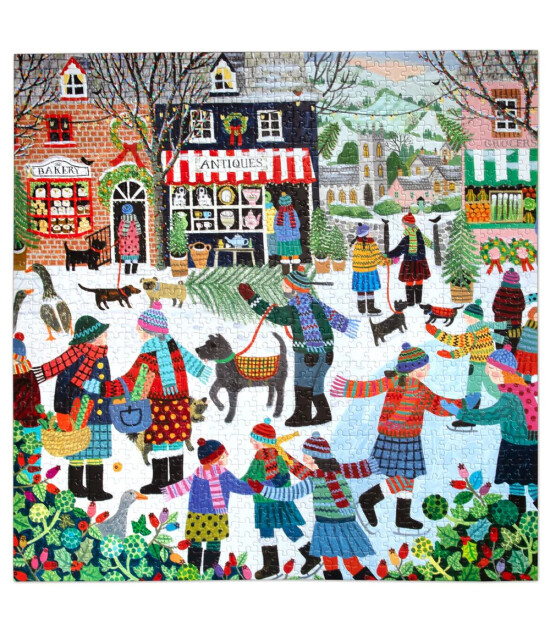 Eeboo Yapboz // Christmas in the Square (1000 Par&ccedil;a)