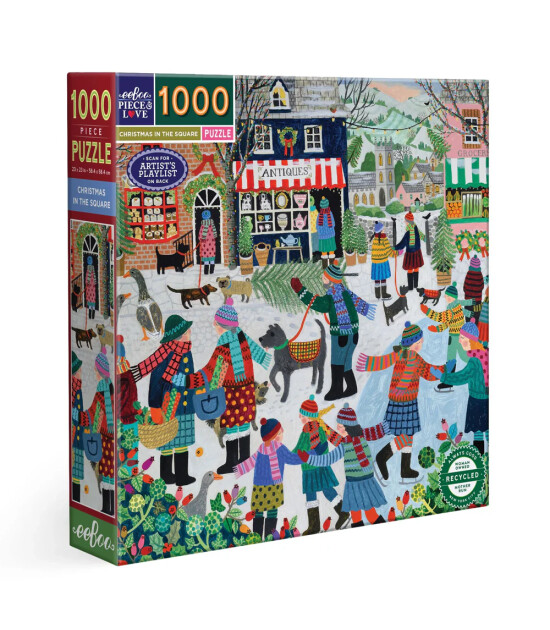 Eeboo Yapboz // Christmas in the Square (1000 Par&ccedil;a)