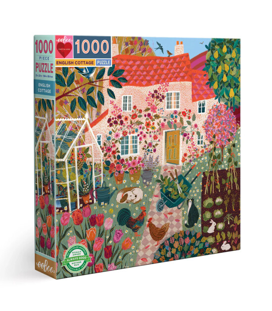 Eeboo Yapboz // English Cottage (1000 Par&ccedil;a)