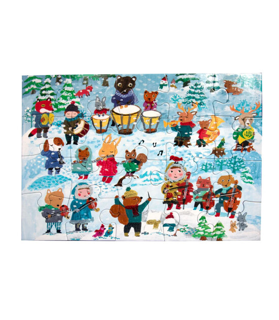 Eeboo Yumi's Yapboz // Winter Carols (20 Par&ccedil;a)