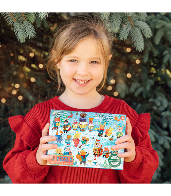 Eeboo Yumi's Yapboz // Winter Carols (20 Par&ccedil;a)
