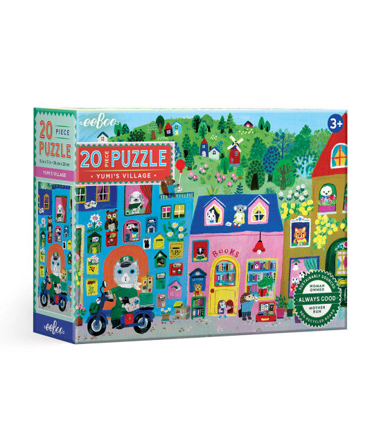 Eeboo Yumi's Yapboz // Village (20 Parça)