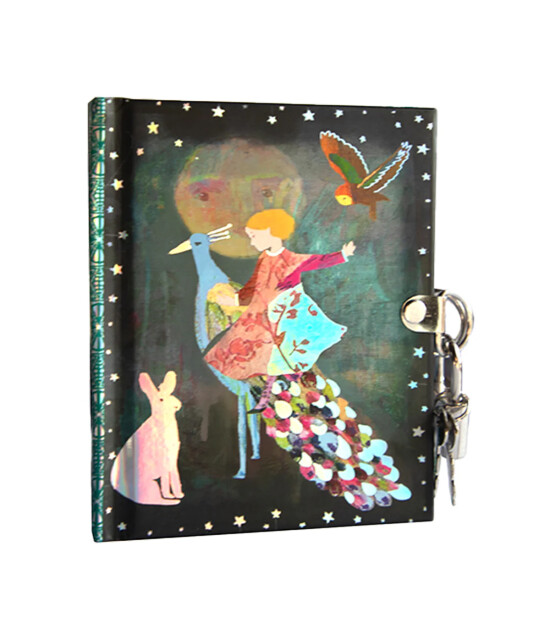 Eeboo Victoria Mini Kilitli G&uuml;nl&uuml;k // Peacock