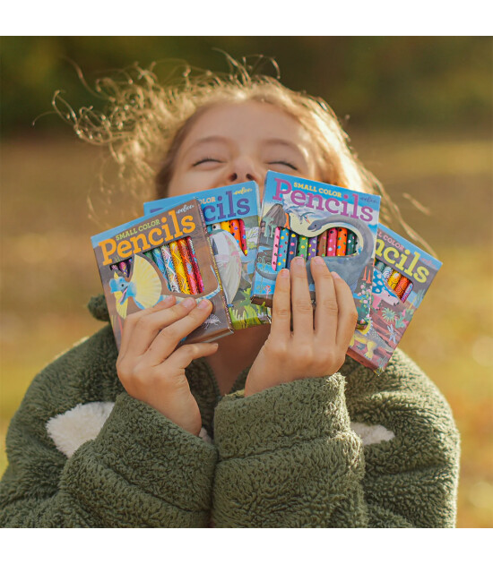 Eeboo Mini Kuru Boya Kalemi (12 Adet) // Ankylosaurus