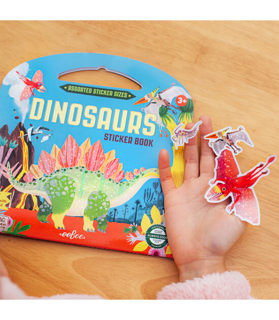 Eeboo Shiny Sticker Kitabı // Dinosaurs