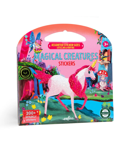 Eeboo Shiny Sticker Kitabı // Magical Creatures