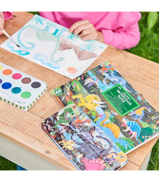 Eeboo Teneke Kutulu Suluboya (12 Adet ) // Dinosaur