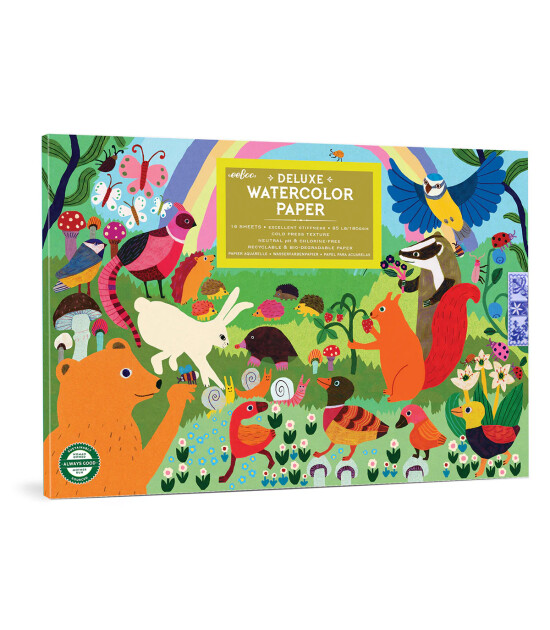 Eeboo Suluboya Defteri // Woodland Rainbow