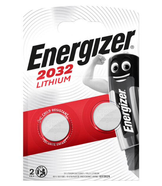 Energizer CR2032 Lityum Düğme Pil (2 Adet)