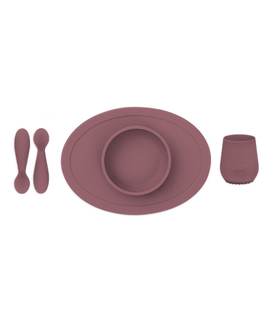 ezpz First Foods Silikon Beslenme Set // Mauve