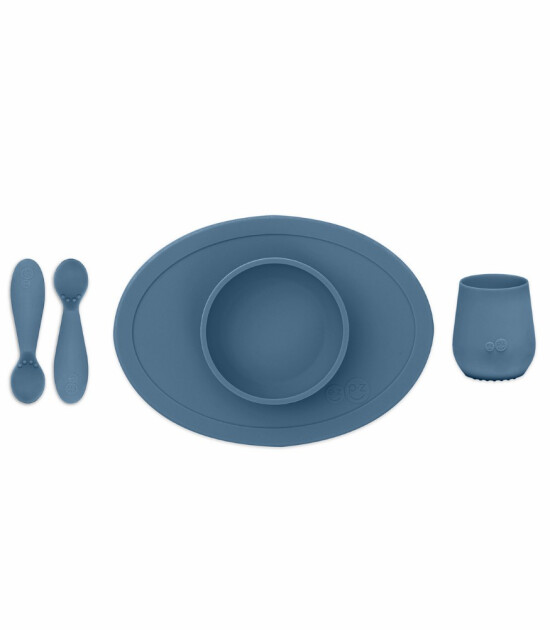 ezpz First Foods Silikon Beslenme Set // Indigo