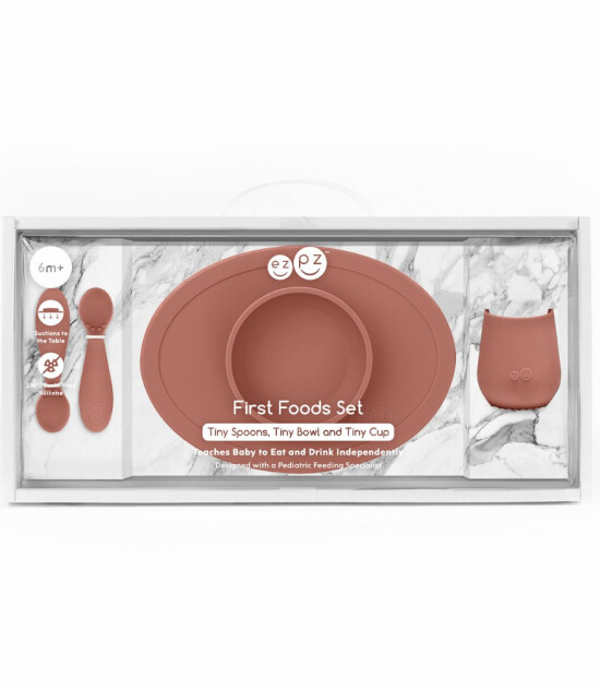 ezpz First Foods Silikon Beslenme Set // Sienna