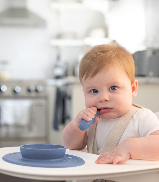 ezpz Tiny Spoon - Silikon Bebek Kaşık // Indigo