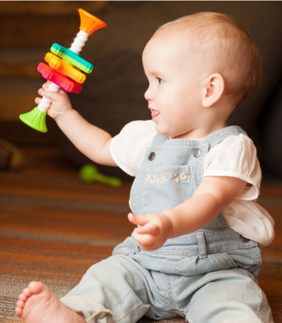 Fat Brain Toys Mini Renkli D&ouml;nen &Ccedil;arklar