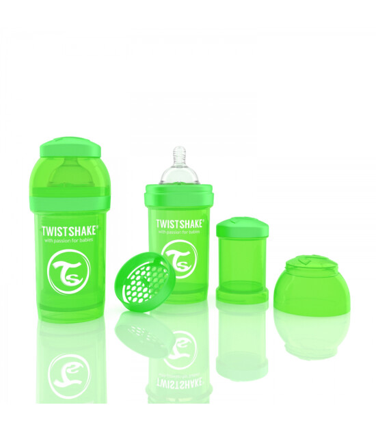 TwistShake Anti-Colic Yeşil Biberon (180 ml) 