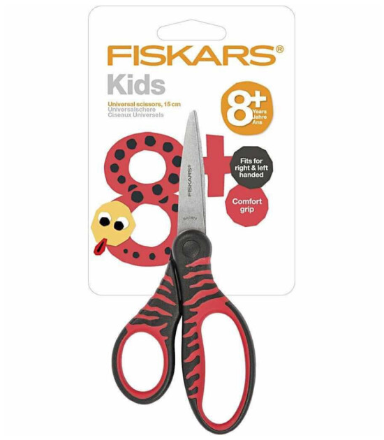 Fiskars Kids Çocuk Makası (15 cm) / Kırmızı