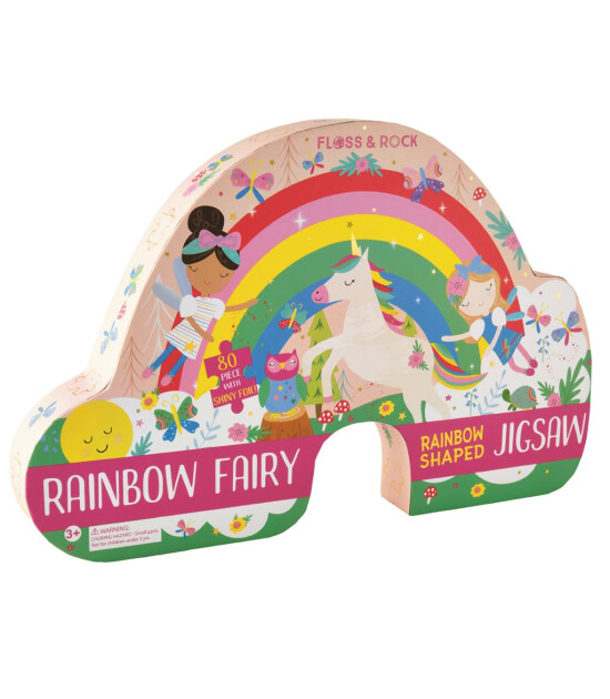 Floss & Rock Shaped Puzzle // Rainbow Fairy (80 Parça)
