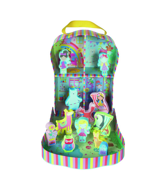 Floss & Rock Ahşap Figürlü Oyun Kutusu // Rainbow Fairy