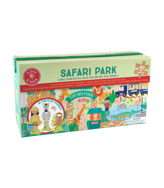 Floss & Rock Pop Out Floor Puzzle // Safari Park (60 Parça)