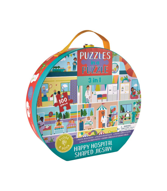 Floss & Rock 3'ü 1 Arada Puzzle // Happy Hospital (100 Parça)
